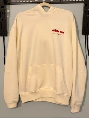 White Fox Cherry Cream Hoodie | Era 8 Lounge Essentials | Oversized Cozy Sweater
